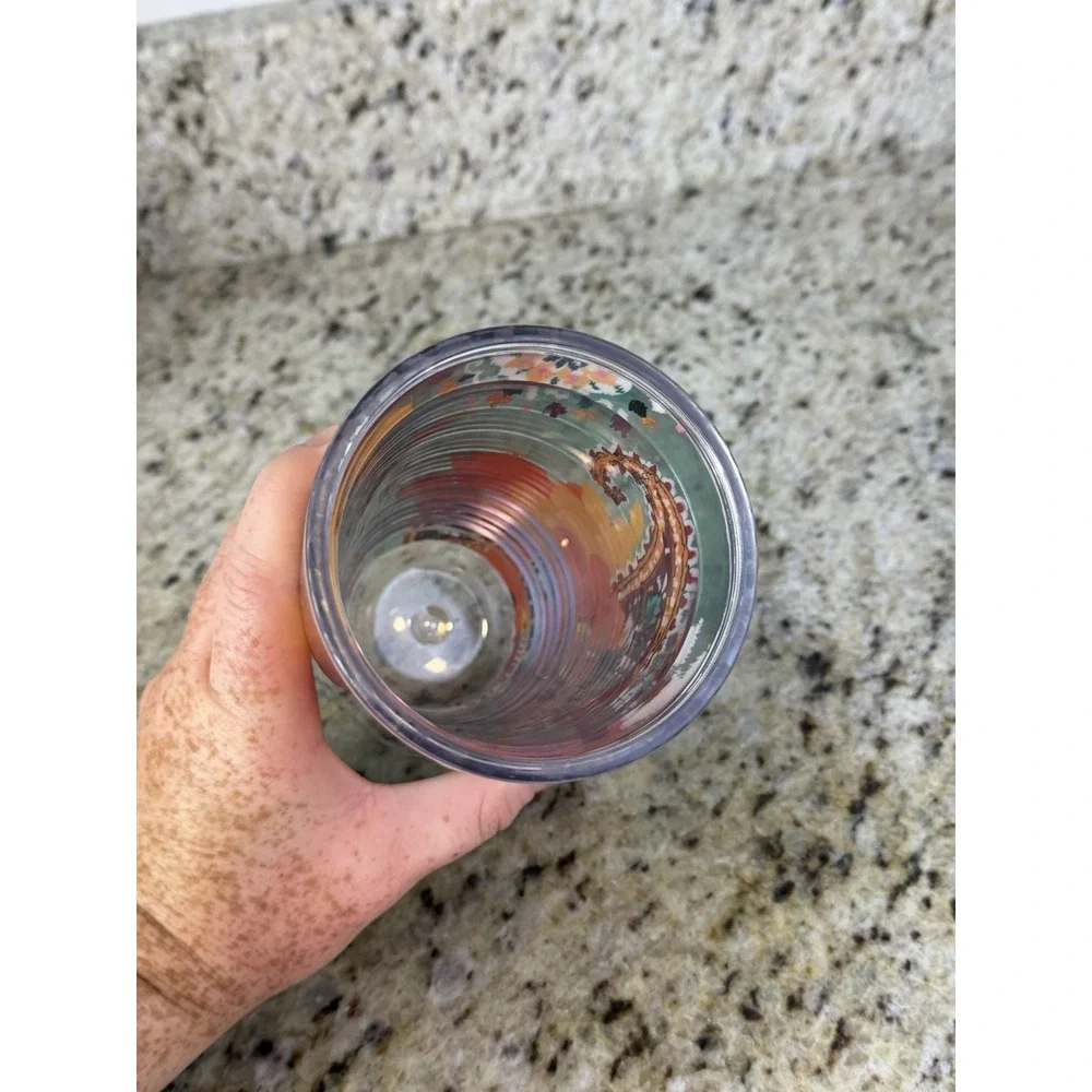 Tervis 16oz Tumbler Boho Multicolored Flowers Design
